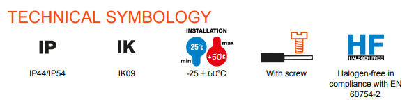 بريزة سكام هوائي + ارضي IP44