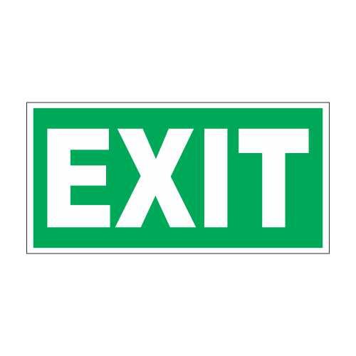 Illuminated exit sign board