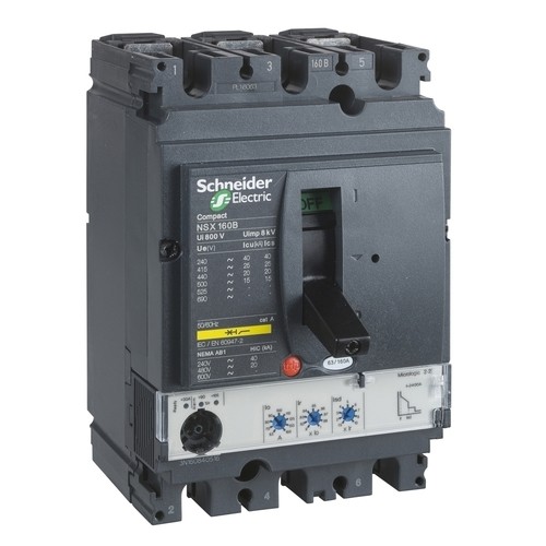 molded contactors (NSX) 3 poles 160B 25KA Schneider 