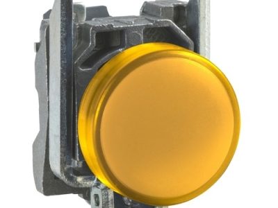 لمبة أشارة معدنية مزود بلمبة لد XB4B  24 VAC - اصفر