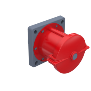 INDUSTRIAL ANGLED PANEL MOUNTED SOCKET 125A IP67 Bemis - Image 1