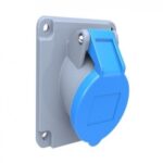 Panel mounted socket 16A IP44 BEMIS