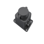 Wall Mounted Socket Black 16 A 220 Volt IP54 Bemis