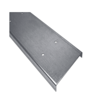 Lines cable duct cover,galvanized sheet,25 x 1.5 cm