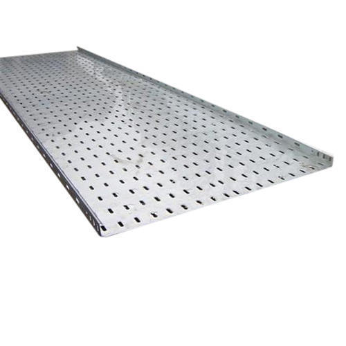 Lines cable duct, galvanized sheet, perforated base, size 100 x 5 cm