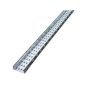 Lines cable duct,galvanized sheet,perforated base,size 10×10 cm