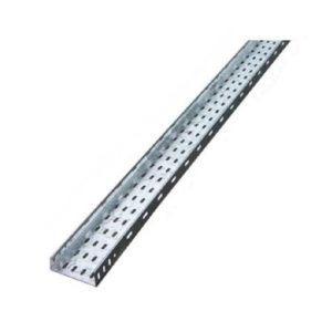 Lines cable duct,galvanized sheet,perforated base,size 5×10 cm