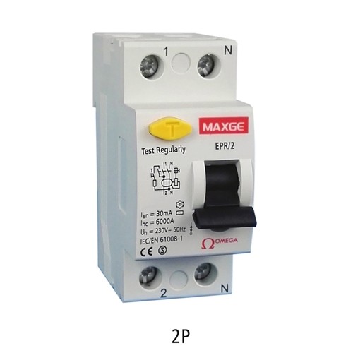  RCCB's Residual Current Circuit Breaker 2 Pole MAXGE