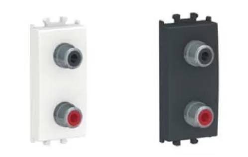 Easy Styl 1 module Modular Audio Double Outlet SCHNEIDER