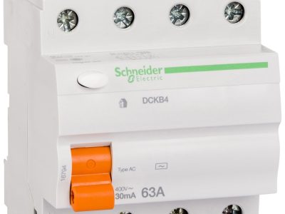 مفتاح تسريب أرضي شنايدر رباعي 30 مللي - 63 A