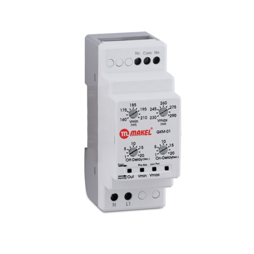 Relay mechanism to protect motors from low and high voltage