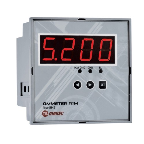 عداد أمبير ماكيل 9*9 سم  Single Phase Current - 1 Relay NO 5A