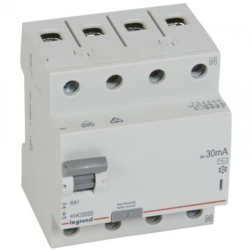 Legrand Earth Leakage Circuit Breakers RCCBs RX 4Pole 30mA