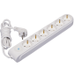 Power strip with earth and switch, 3-meter cable, with child protection Makel