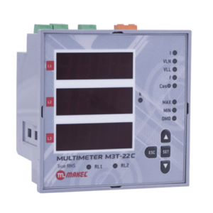 Multimeter 9*9 cm Phase Sequence Protection V.A.HZ.COS 2 Relay NO 5A Makel