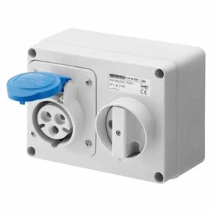 GEWISS Outlet With Lock - Rectangular - 32 Amps - IP44 3