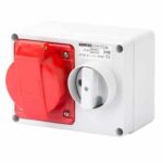 GEWISS Outlet With Lock – Rectangular – 32 Amps – IP44 4