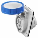 GEWISS 10° ANGLED FLUSH-MOUNTING SOCKET-OUTLET HP – IP67 3P