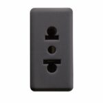 EURO-AMERICAN STANDARD SOCKET-OUTLET 15A Gewiss – Black