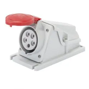 GEWISS 90° ANGLED SURFACE-MOUNTING SOCKET-OUTLET - IP44