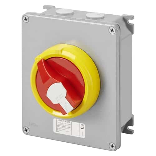 Emergency Disconnect Switch Off 32 Amp IP66 - Metal GEWISS