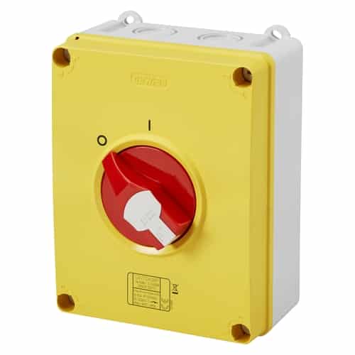 Emergency Disconnect Switch Off 63 Amp IP69 GEWISS