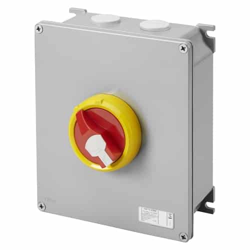Emergency Disconnect Switch Off 63 Amp IP66 - Metal GEWISS