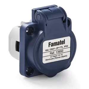 Base empotrar IP54 2P+TTL 16A FAMATEL