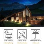 Solar Garden Light 8 Pack Yellow l Solar Garden Light