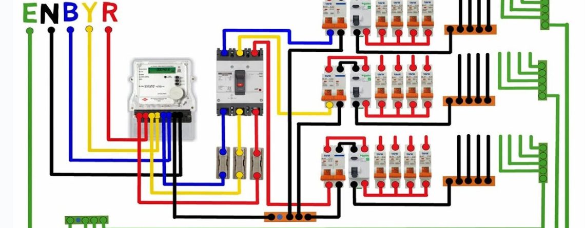 كيفية توزيع كهرباء 3 فاز للمنازل