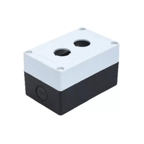 Push button box white Switch 2 Slots