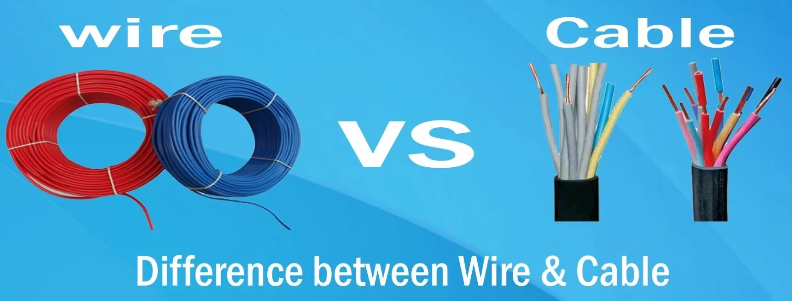 The difference between wire and electric cable 1