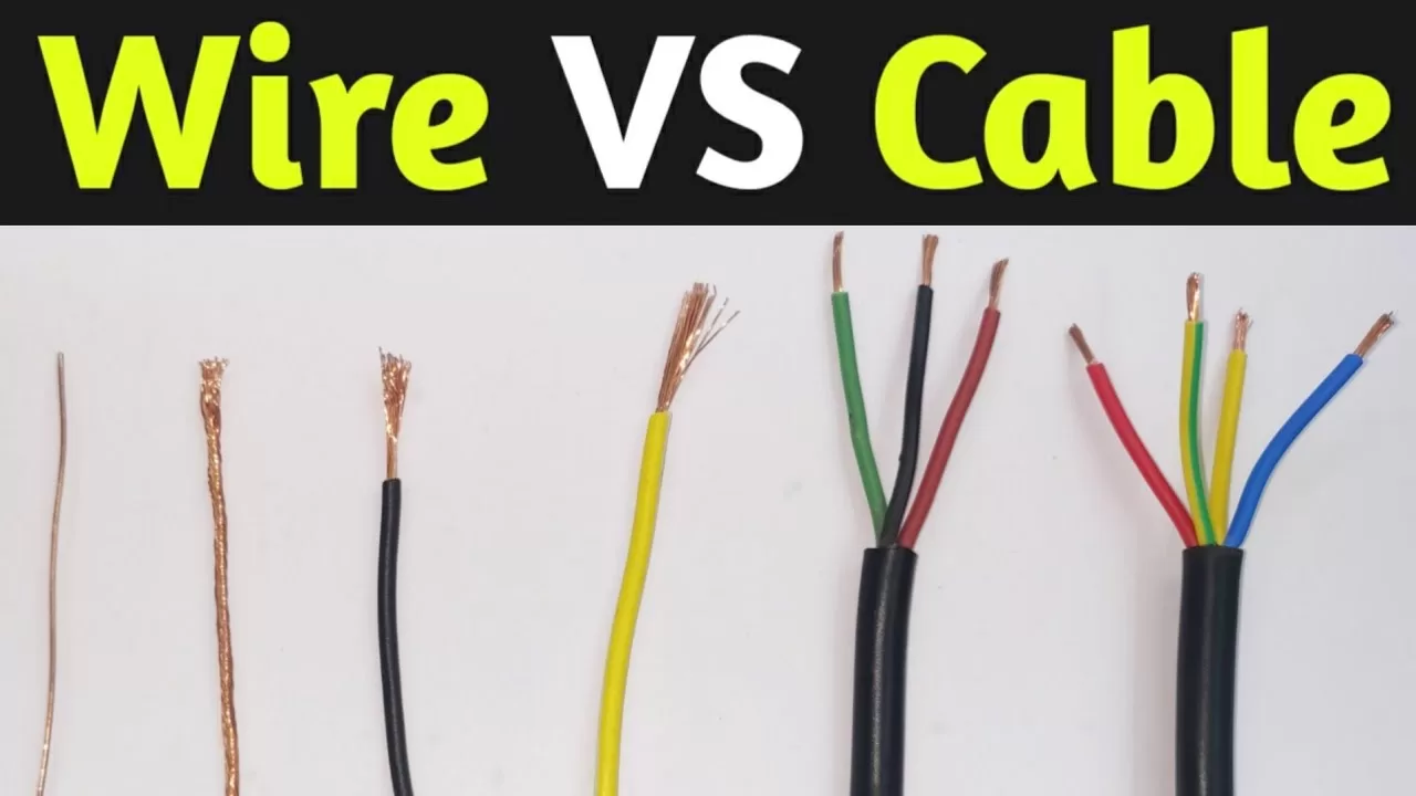 The difference between wire and electric cable