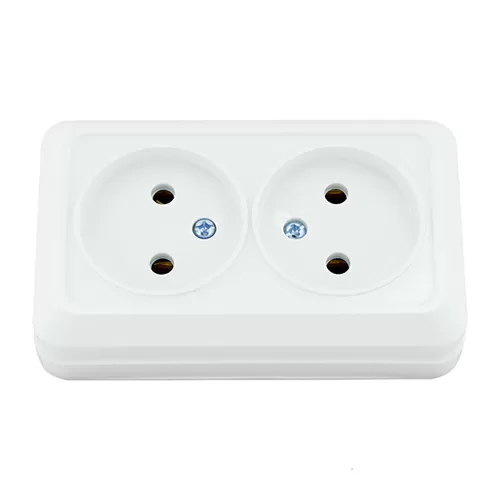 Double Turkish Socket Outside the Wall 16 amp