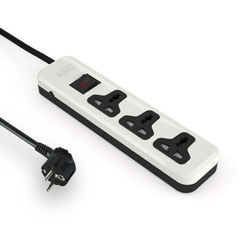 Power strip with 3 outlets MK White