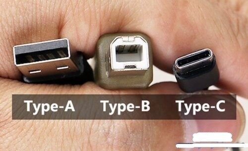 أنواع واجهات USB الشائعة