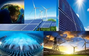 2 types of energy: renewable and non-renewable