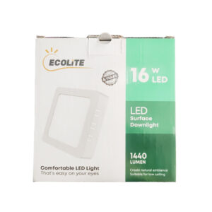 SQUARE LED PANEL, White Lighting 16 Watt Ecolight 