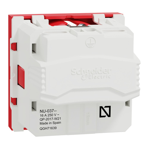 Schneider New Unica Red Schuko Socket