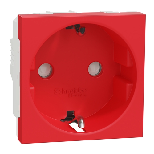 Schneider New Unica Red Schuko Socket