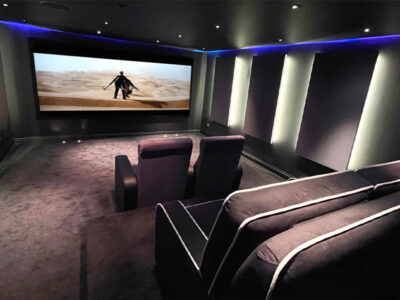 تصميم إضاءة السينما المنزلية