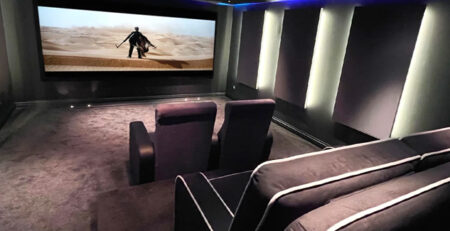 تصميم إضاءة السينما المنزلية