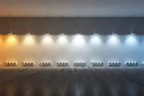 الاضاءه الابيض و الاصفر