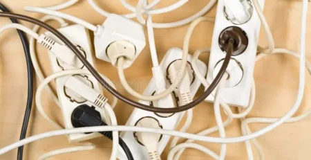 إخفاء أسلاك الكهرباء