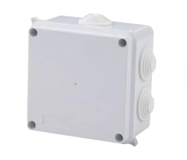 7-Grommets-Entry-Holes-85X85X50mm-100X100X50mm-Mureva-Box-IP65-Grey-ABS-Enclosure-Surface-Mounting-IP65-Waterproof-Junction-Box-with-Knockouts