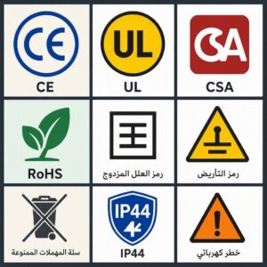 معايير ورموز الأمان العالمية للمنتجات الكهربائية