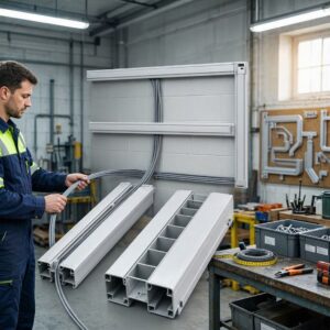 القواعد والمجارى البلاستيكية (Trunking) لتنظيم الأسلاك في الورش