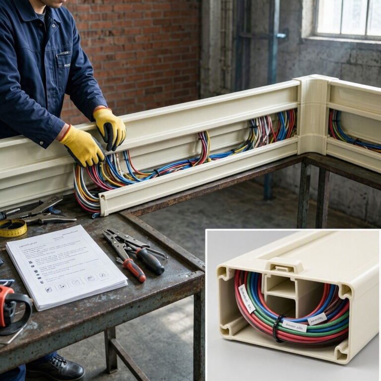 القواعد والمجارى البلاستيكية (Trunking)